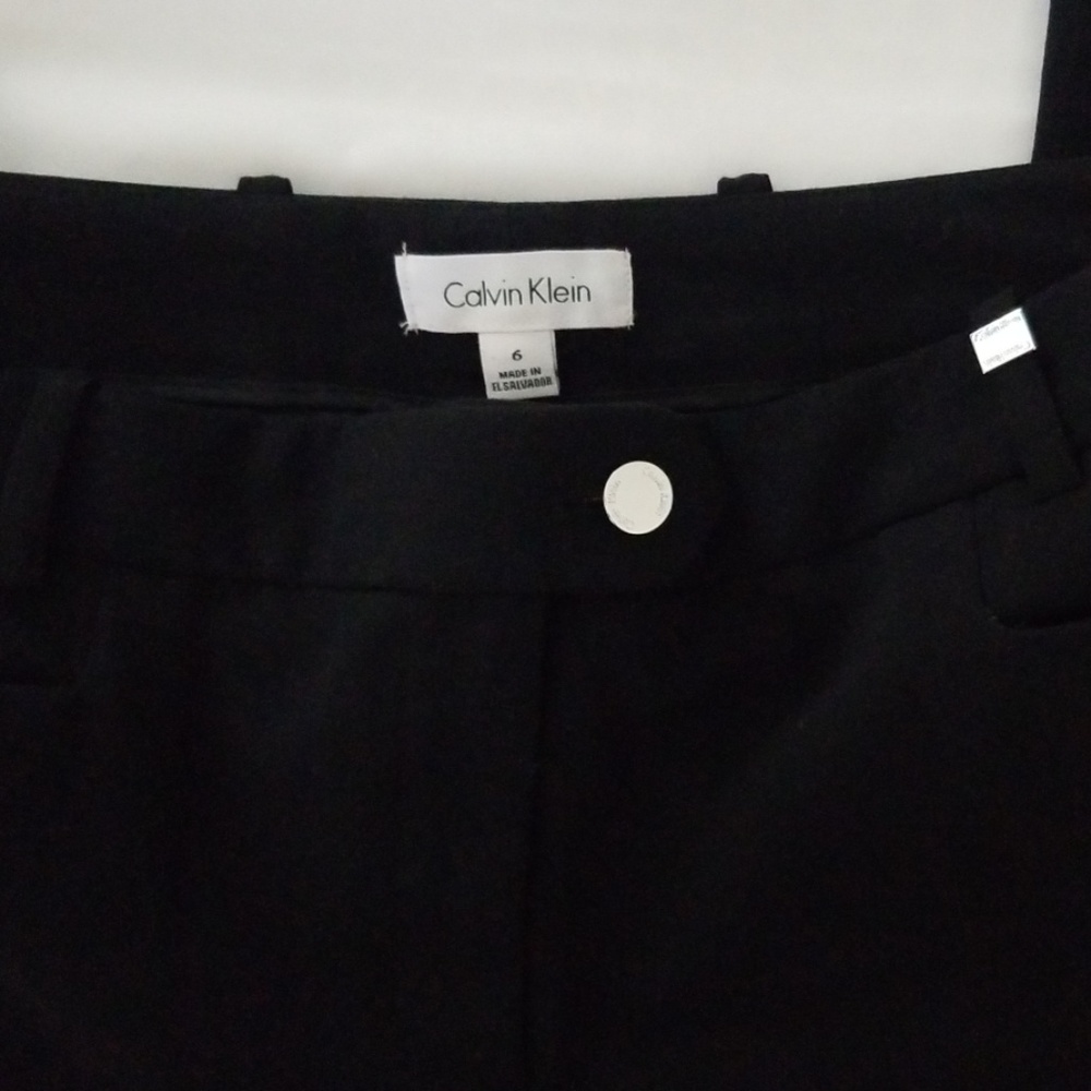 CALVIN KLEIN SIZE 6 BLACK DRESS PANTS - Picture 4 of 5